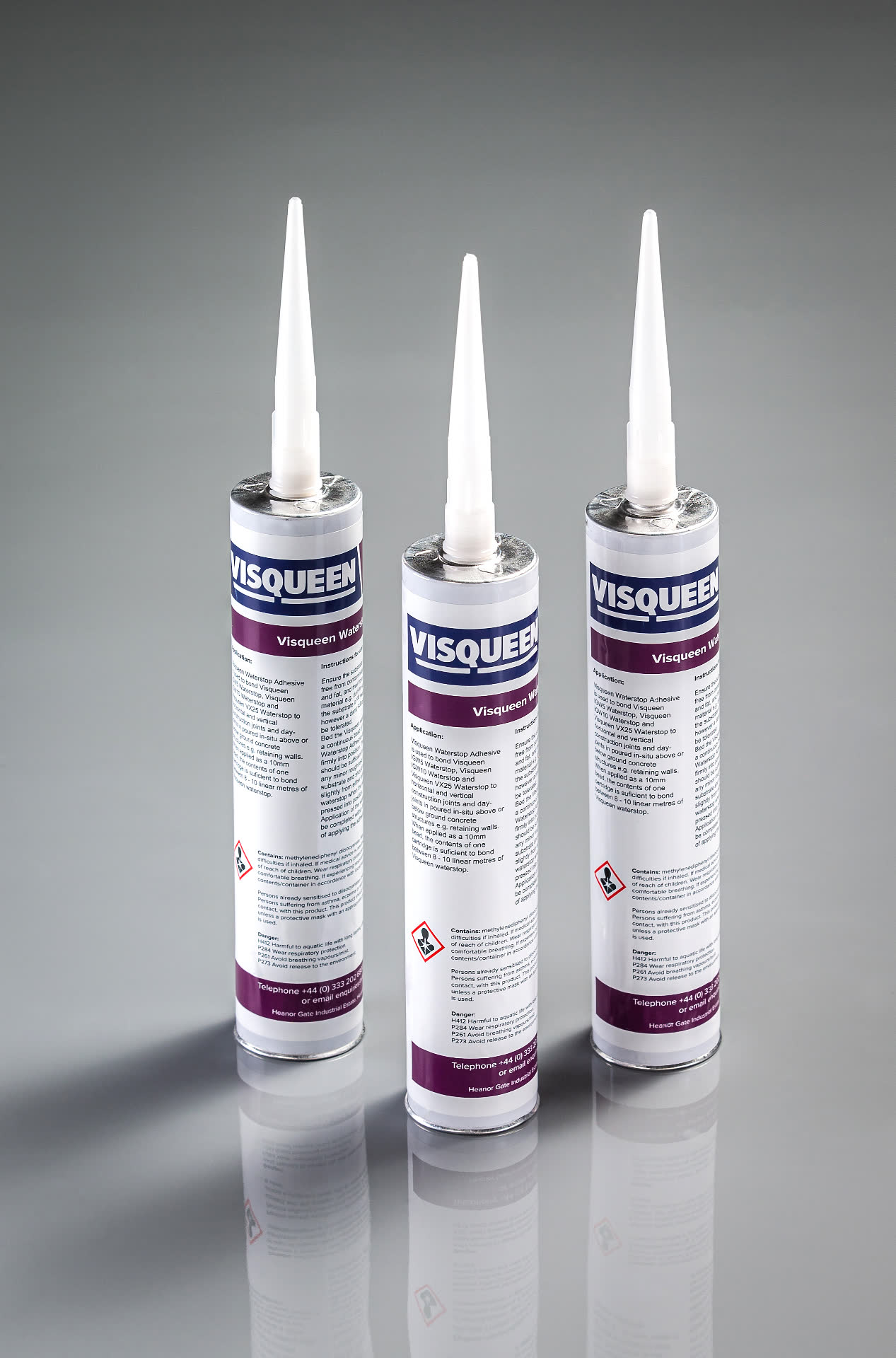 Visqueen waterstop adhesive tubes